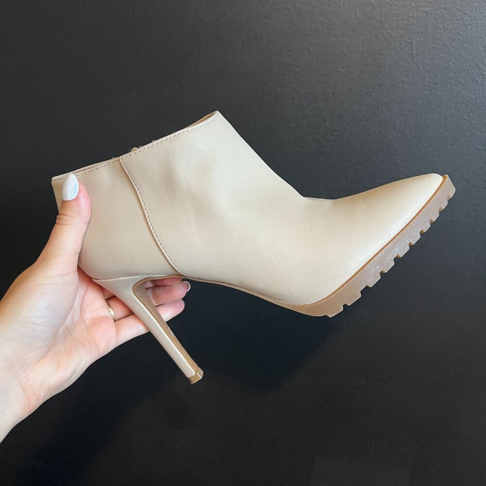 Worn Once: Leather Stiletto Bootie by Mix No. 6